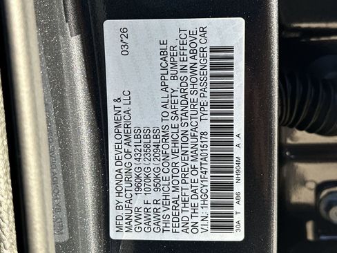 New 2026 Honda Accord SE image 2