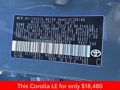 Used 2024 Toyota Corolla LE image 40