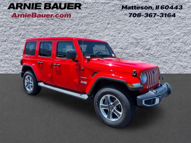 Used 2023 Jeep Wrangler Unlimited Sahara w/ LED Lighting Group AWD/4WD image 1