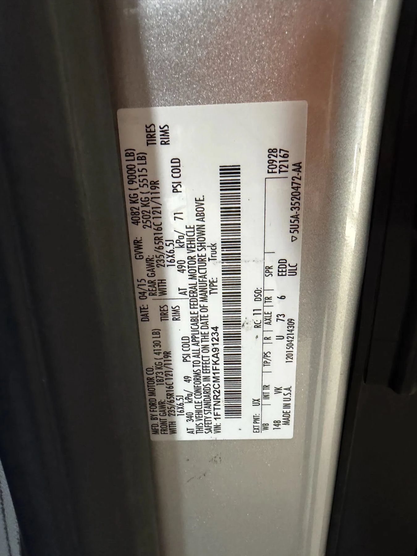 Used 2015 Ford Transit 250 148 Medium Roof RWD image 63