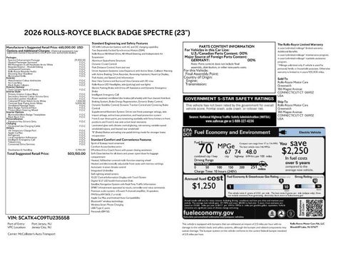 New 2026 Rolls-Royce Spectre Black Badge image 32