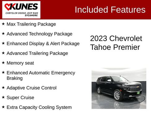 Used 2023 Chevrolet Tahoe Premier w/ Advanced Technology Package AWD/4WD image 3