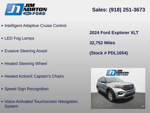 Used 2024 Ford Explorer XLT w/ Equipment Group 202A AWD/4WD image 15