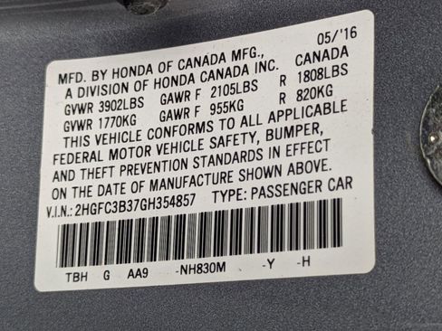 Used 2016 Honda Civic EX-T image 18