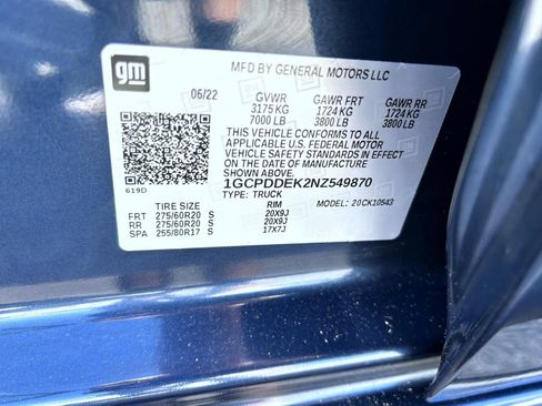 Certified 2022 Chevrolet Silverado 1500 LT AWD/4WD image 25