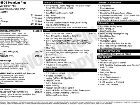 Used 2023 Audi Q8 Premium Plus w/ Premium Plus Package image 2