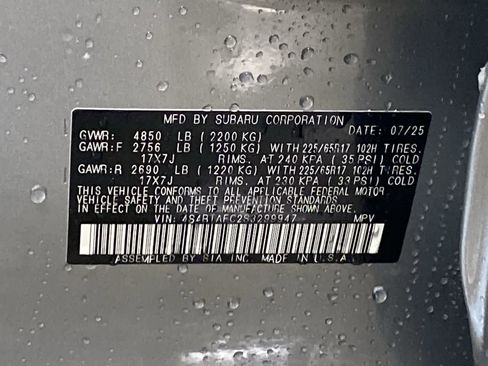Certified 2025 Subaru Outback Premium AWD/4WD image 37