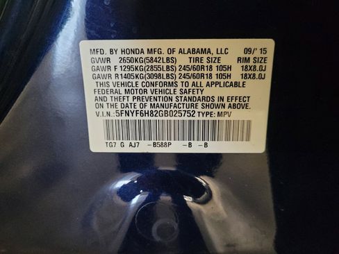 Used 2016 Honda Pilot EX-L image 33