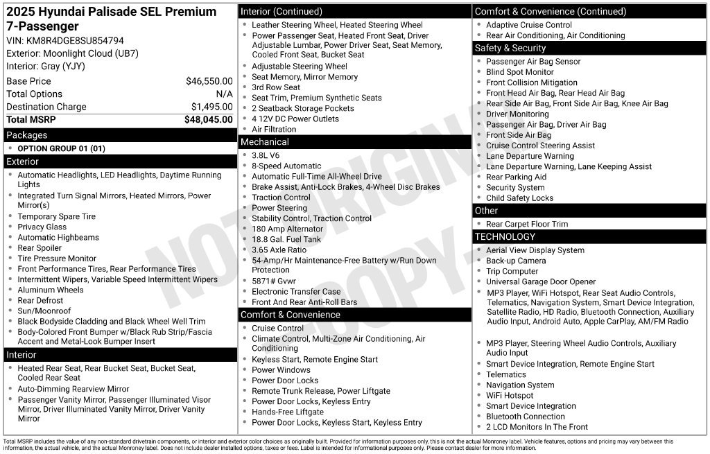 Used 2025 Hyundai Palisade SEL AWD/4WD image 26