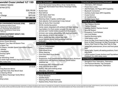 Used 2016 Chevrolet Cruze LT FWD image 2