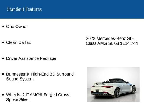 Certified 2022 Mercedes-Benz SL 63 AMG 4MATIC image 8