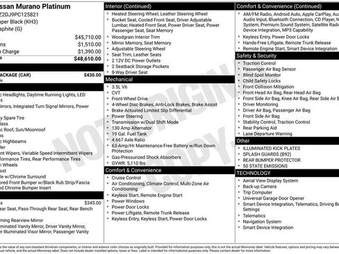 Used 2023 Nissan Murano Platinum w/ Cargo Package FWD image 5
