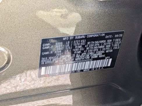 Certified 2025 Subaru Ascent Limited AWD/4WD image 38