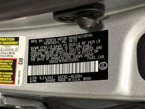 Certified 2022 Lexus ES 350 w/ Premium Package image 32