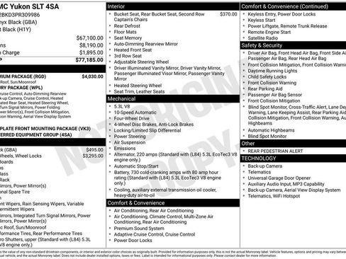 Used 2023 GMC Yukon SLT w/ SLT Premium Package AWD/4WD image 13