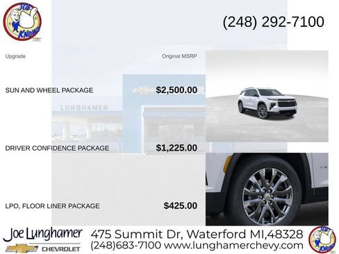 New 2026 Chevrolet Traverse LT w/ Sun and Wheel Package AWD/4WD image 10