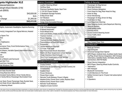 Used 2023 Toyota Highlander XLE FWD image 34