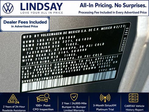 Certified 2023 Volkswagen Taos SE w/ Panoramic Sunroof Package FWD image 27
