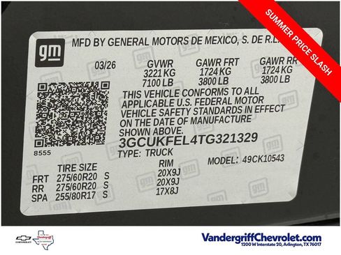New 2026 Chevrolet Silverado 1500 LT Trail Boss w/ Safety Package AWD/4WD image 22
