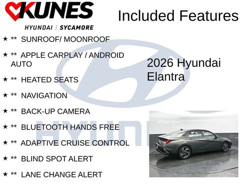 New 2026 Hyundai Elantra Limited w/ Cargo Package FWD image 2