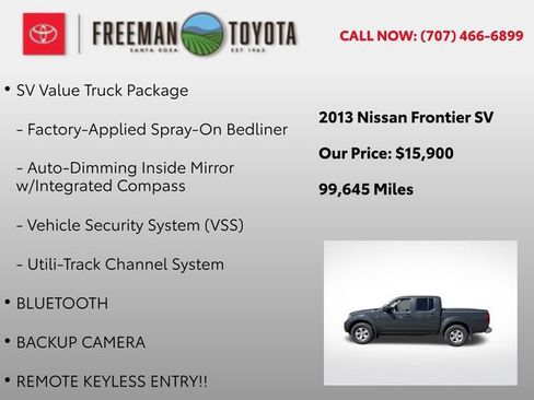Used 2013 Nissan Frontier SV w/ SV Value Truck Pkg RWD image 9