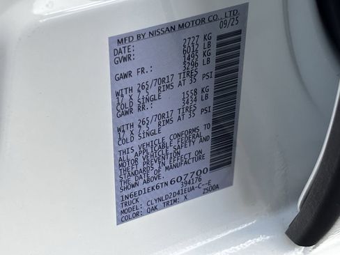 New 2026 Nissan Frontier PRO-4X w/ Pro-4x Convenience Package image 20