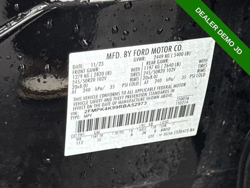 Used 2024 Ford Edge Titanium w/ Equipment Group 301A AWD/4WD image 28