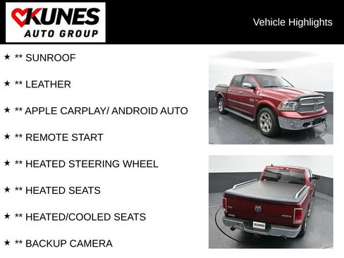 Used 2015 RAM 1500 Laramie w/ Convenience Group AWD/4WD image 2