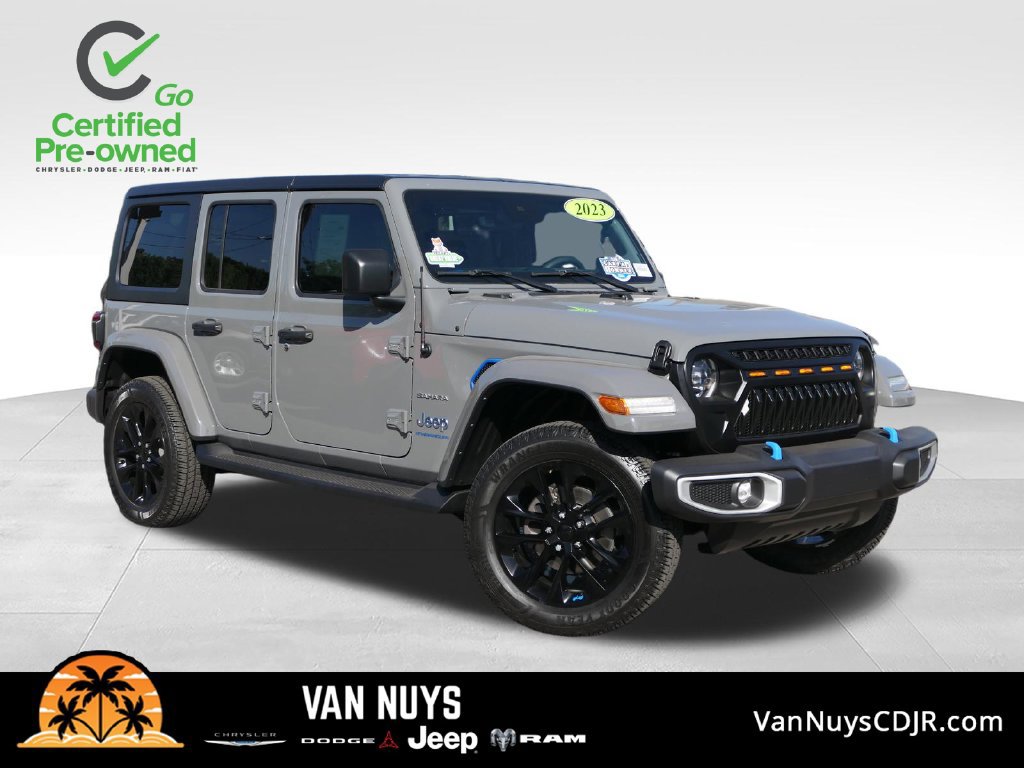 Certified 2023 Jeep Wrangler Unlimited Sahara w/ Safety Group AWD/4WD image 1