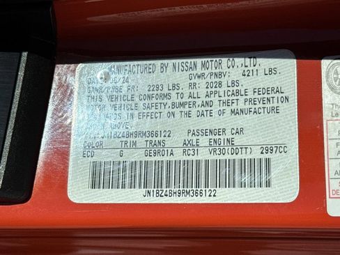 Used 2024 Nissan Z Performance w/ Heritage Edition RWD image 26