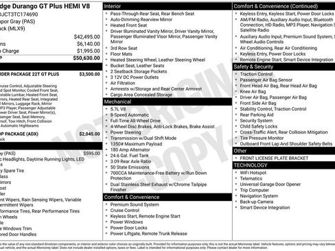 New 2026 Dodge Durango GT image 42