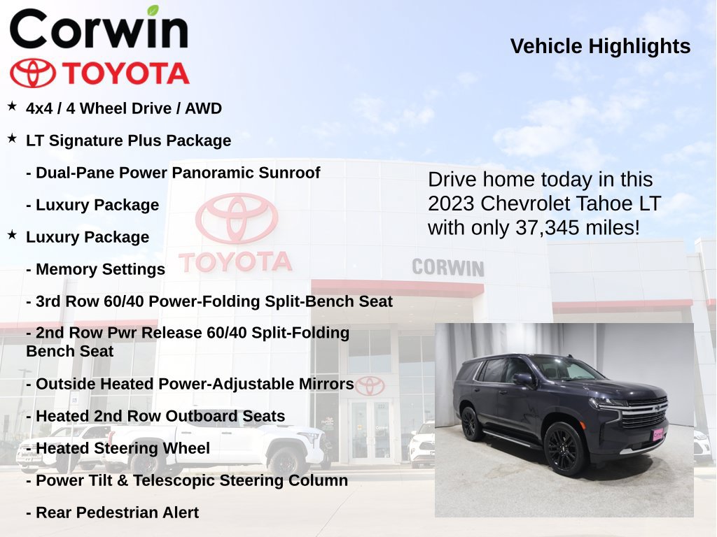 Used 2023 Chevrolet Tahoe LT w/ LT Signature Plus Package AWD/4WD image 7
