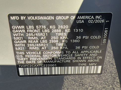 New 2026 Volkswagen Atlas Cross Sport SEL Premium R-Line AWD/4WD image 19