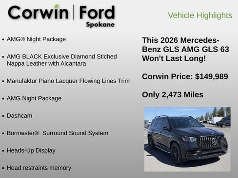 Used 2026 Mercedes-Benz GLS 63 AMG 4MATIC image 6