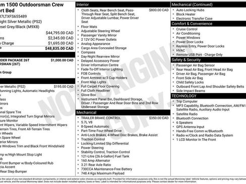 Used 2015 RAM 1500 Outdoorsman AWD/4WD image 22