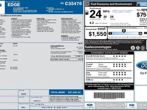 Used 2017 Ford Edge SEL w/ Equipment Group 201A FWD image 38