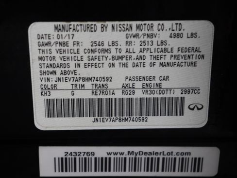 Used 2017 INFINITI Q50 Signature Edition RWD image 41