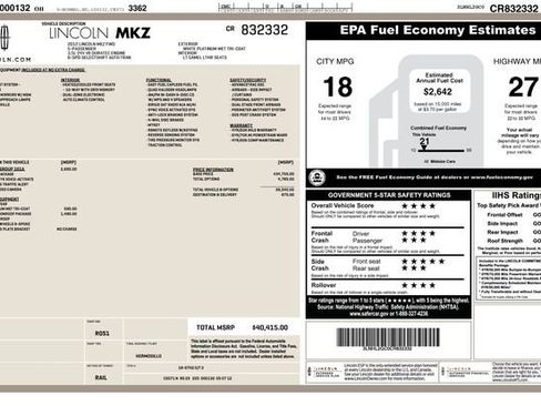Used 2012 Lincoln MKZ FWD image 39