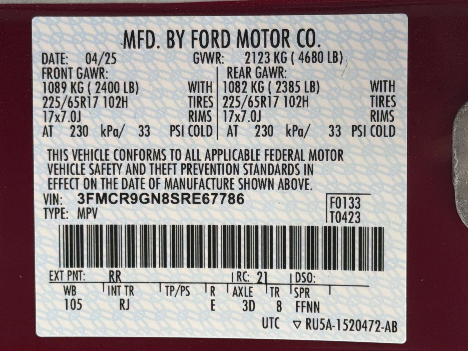 Used 2025 Ford Bronco Sport Heritage w/ Convenience Package AWD/4WD image 32