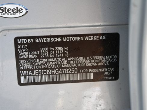 Used 2017 BMW 540i RWD image 29