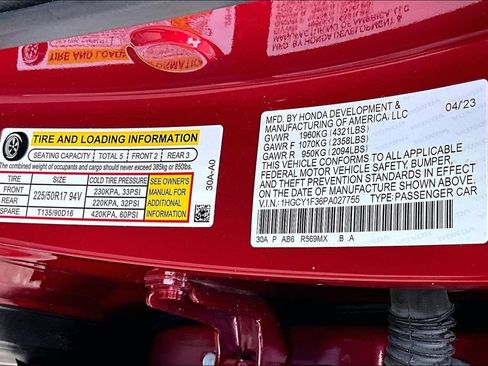 Used 2023 Honda Accord EX image 16