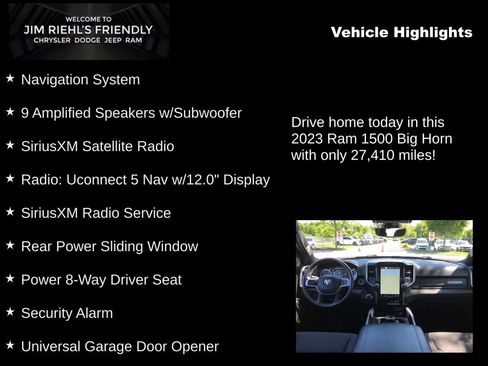 Certified 2023 RAM 1500 Big Horn AWD/4WD image 5