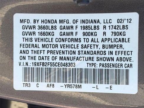 Used 2012 Honda Civic LX image 21
