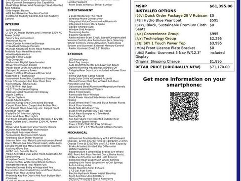 Used 2024 Jeep Wrangler Unlimited Rubicon 4xe w/ Technology Group image 34