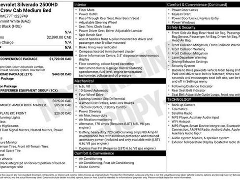 New 2026 Chevrolet Silverado 2500 Custom w/ Custom Convenience Package AWD/4WD image 30