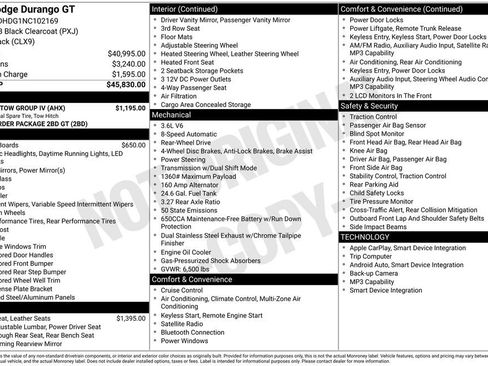 Used 2022 Dodge Durango GT w/ Trailer Tow Group IV RWD image 5