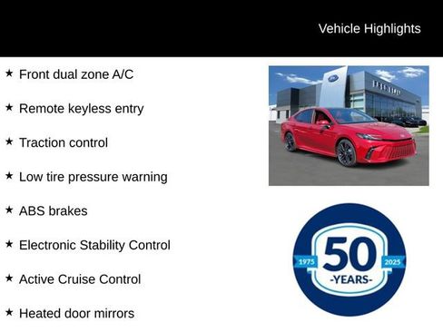 Used 2025 Toyota Camry XSE image 7