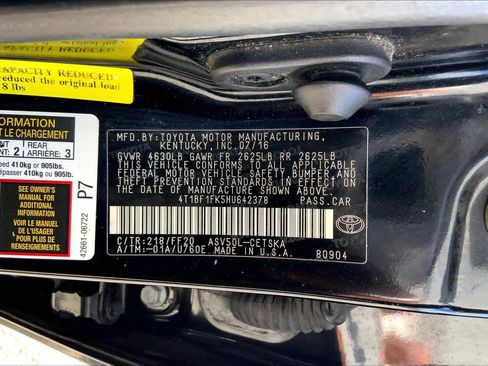 Used 2017 Toyota Camry SE FWD image 36
