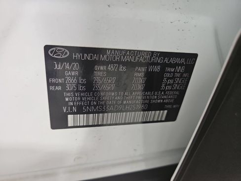 Used 2020 Hyundai Santa Fe SEL w/ Cargo Package FWD image 29