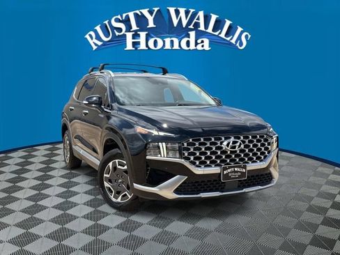 Used 2021 Hyundai Santa Fe Blue w/ Cargo Package AWD/4WD image 1